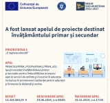  ADR Sud Muntenia anunță lansarea apelului de proiecte destinat învățământului primar și secundar